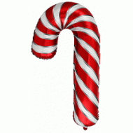 Red & White Candy Cane Supershape Balloon 